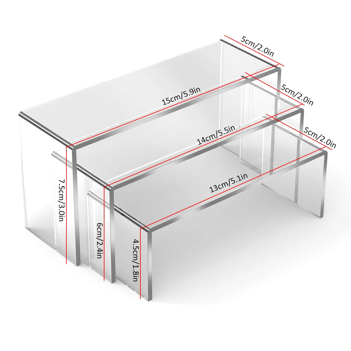 GateVault ClearView™ Acrylic Display Risers