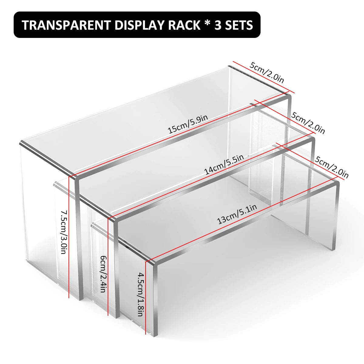 GateVault ClearView™ Acrylic Display Risers